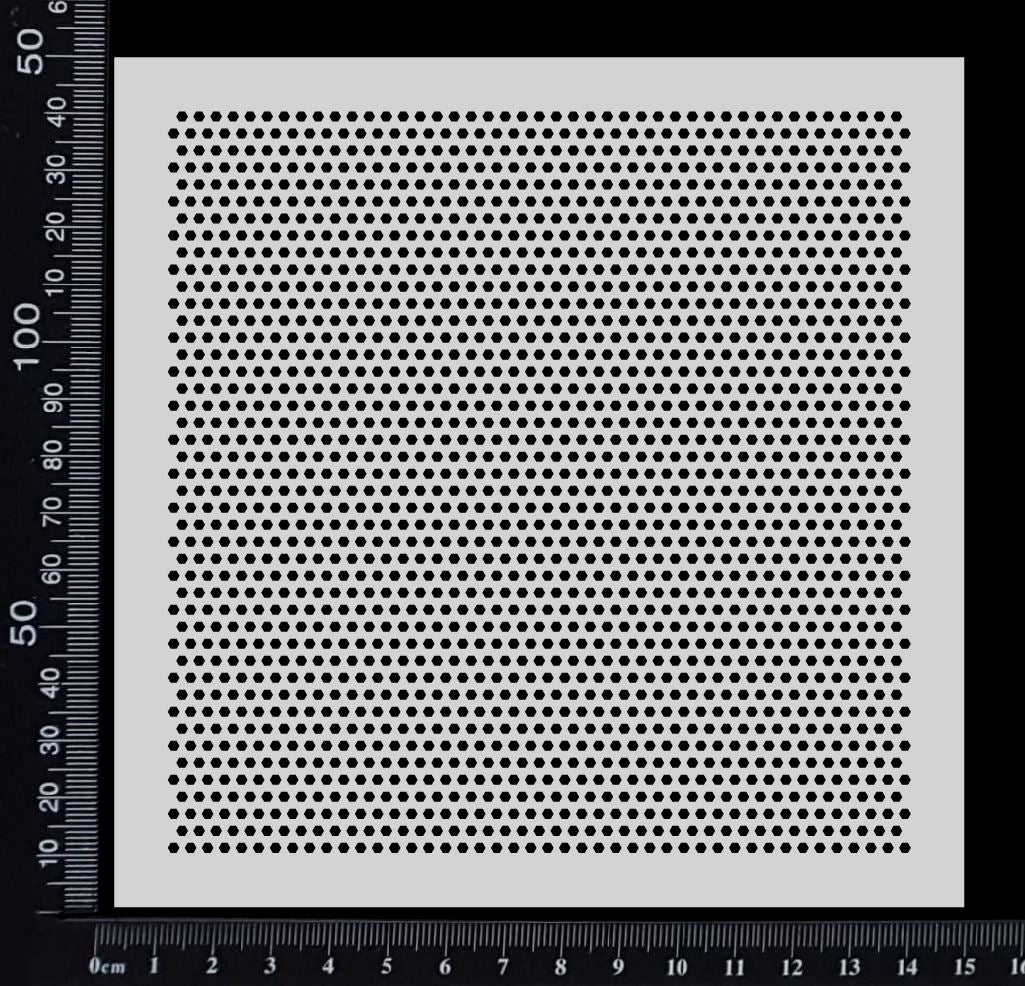 2mm Hexagons - Stencil - 150mm x 150mm
