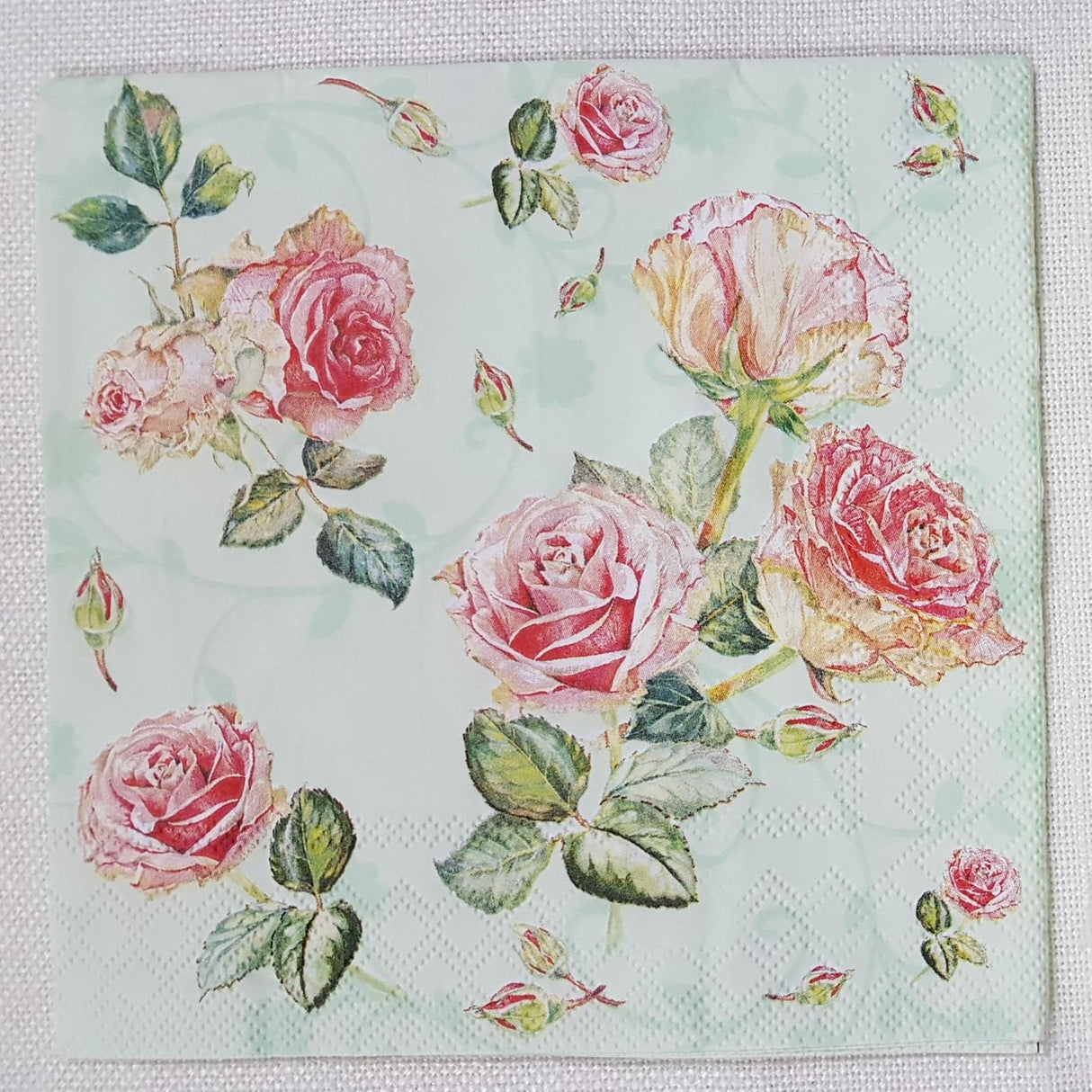 Decoupage Napkin - (DN-8074) - Rosie - Green