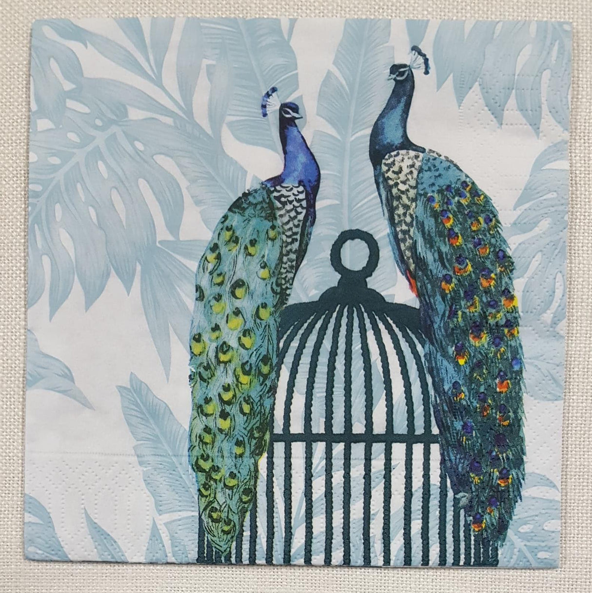 Decoupage Napkin - (DN-8156) - Peacocks