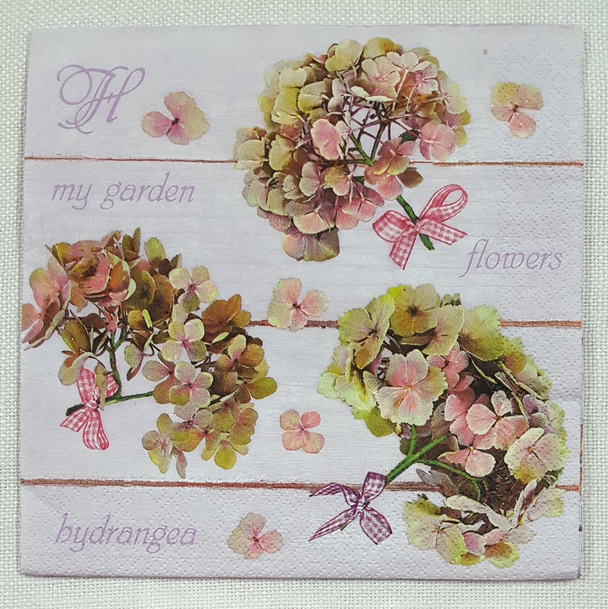 Decoupage Napkin - (DN-8191) - Hydrangea Flowers