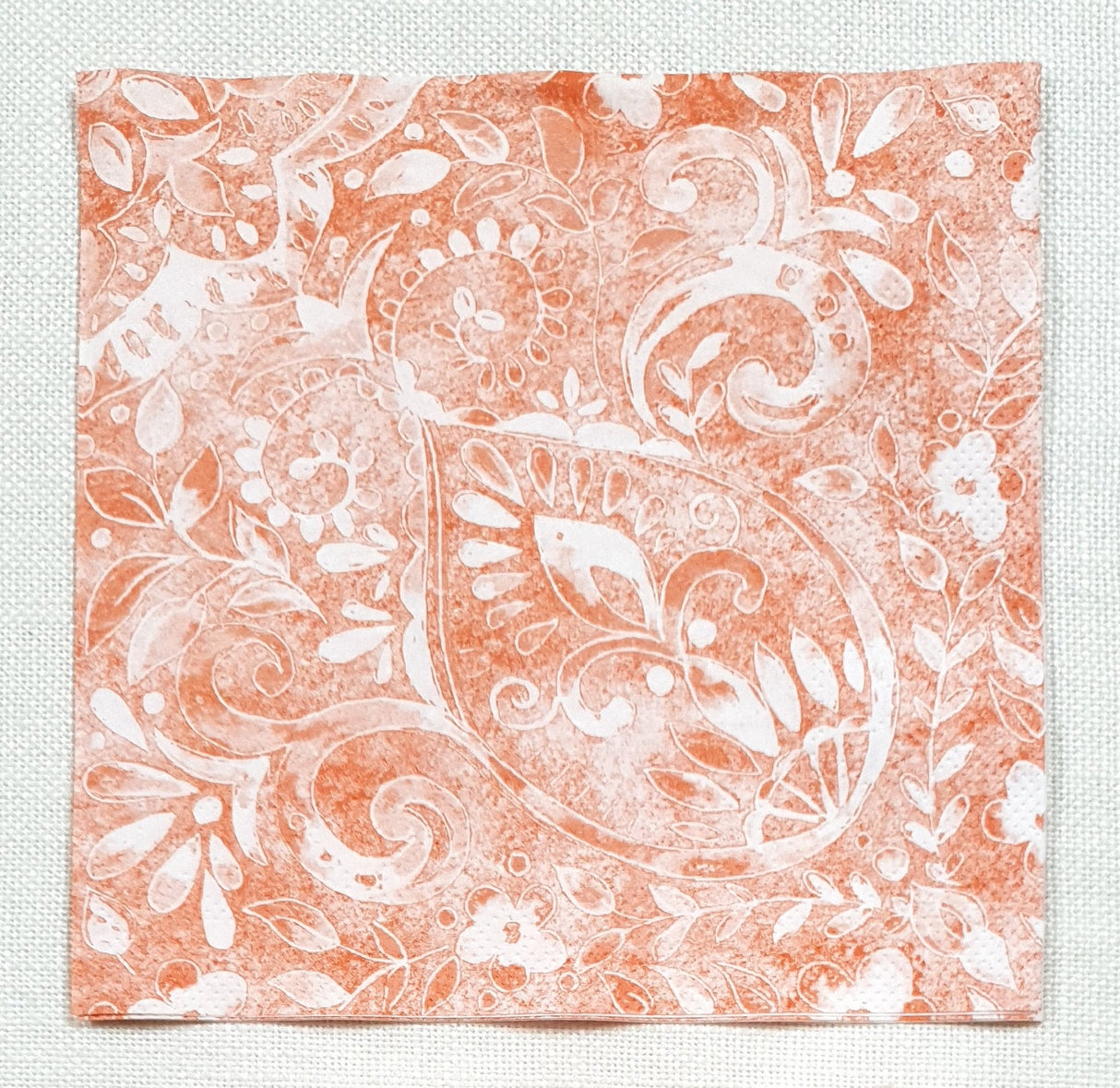 Decoupage Napkin - (DN-8248) - Felicia - Terrakotta