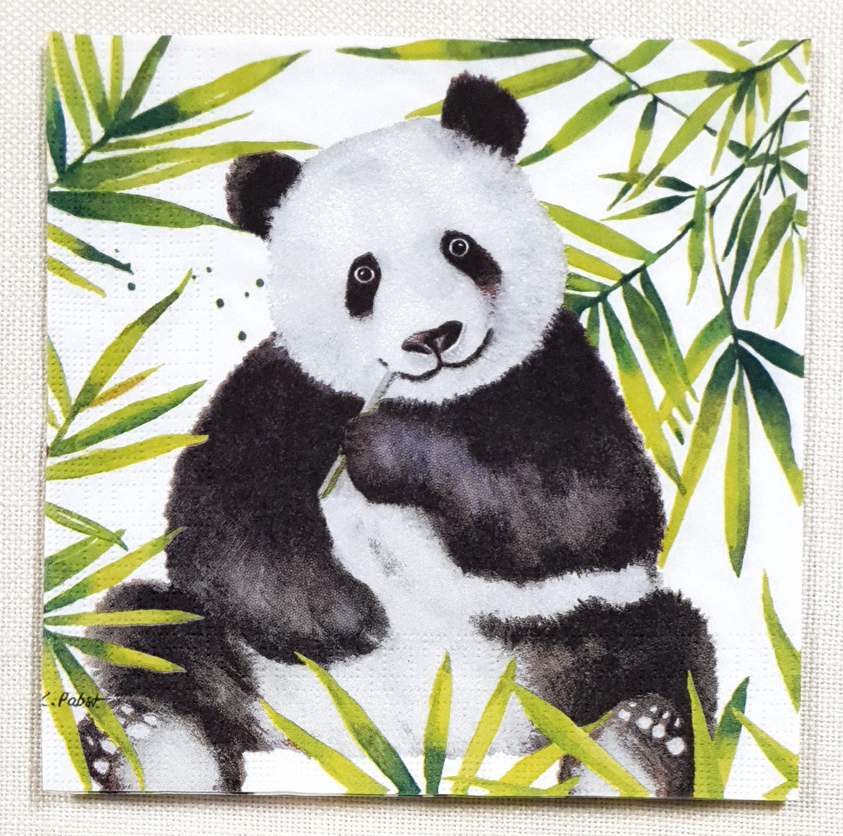 Decoupage Napkin - (DN-8253) - Tropical Panda