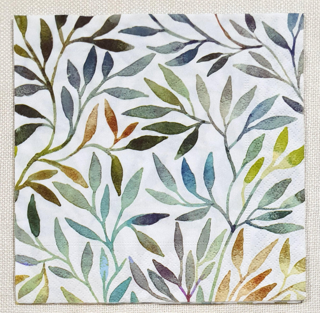 Decoupage Napkin - (DN-8317) - Willow Leaves