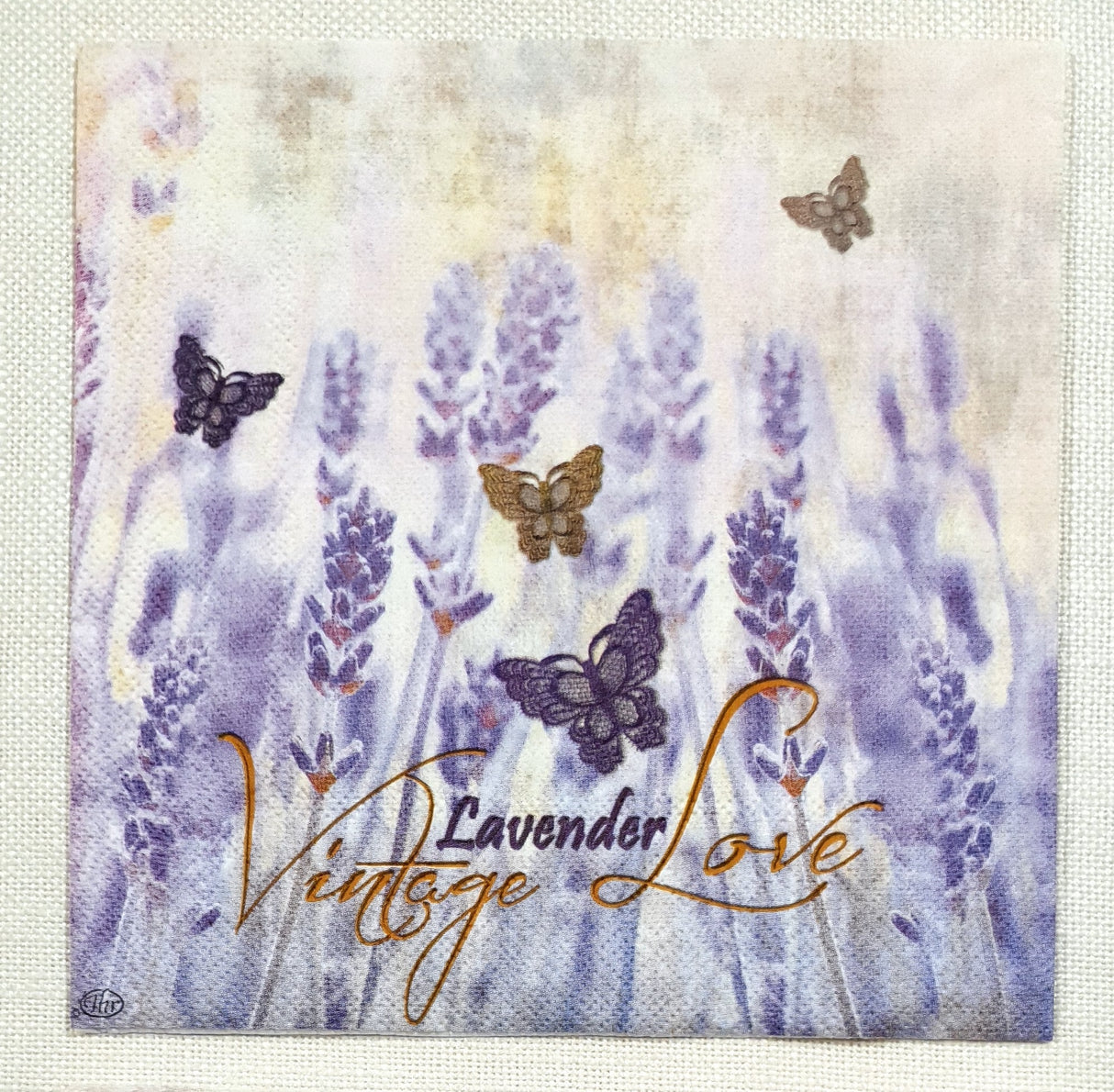 Decoupage Napkin - (DN-8383) - Vintage Lavender Love