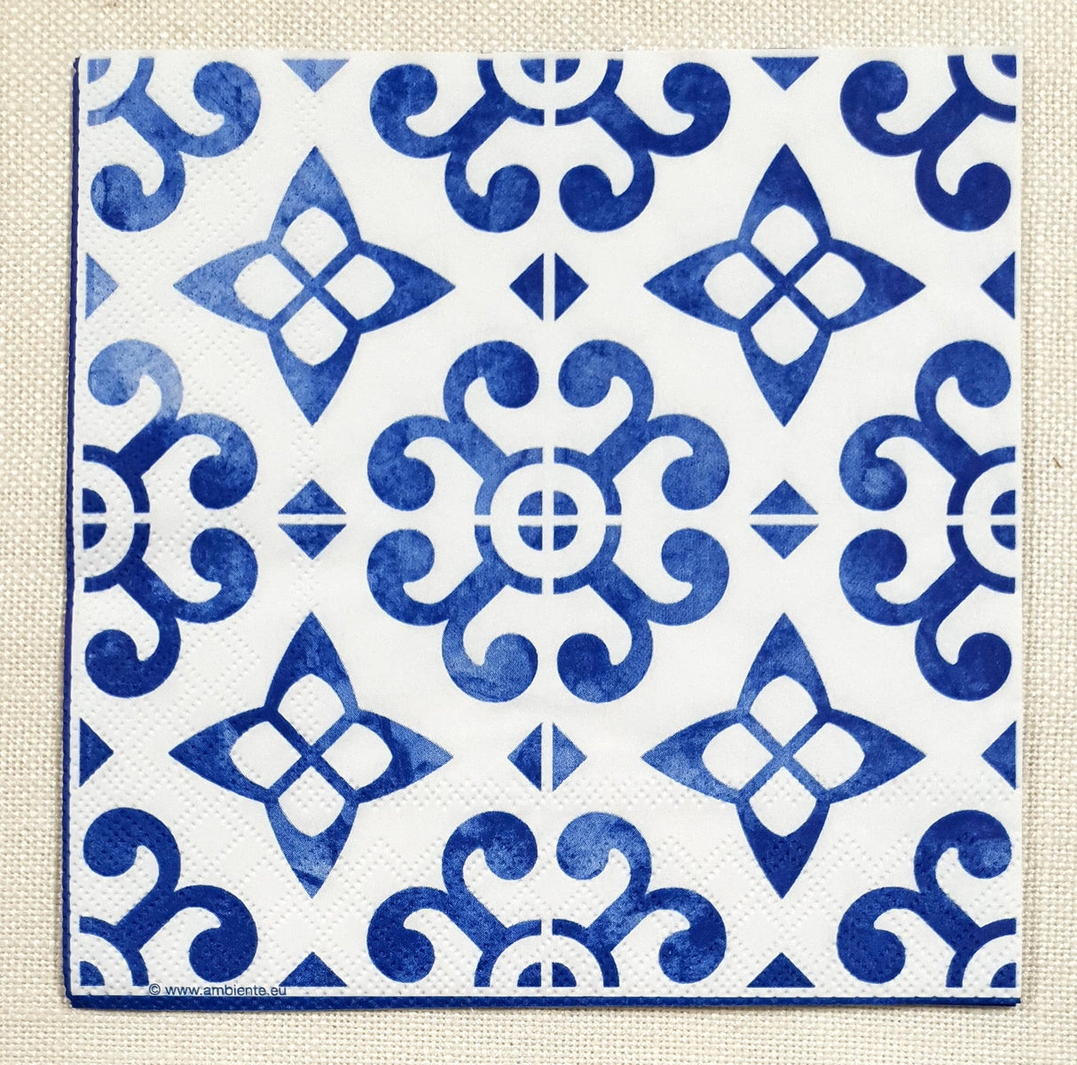 Decoupage Napkin - (DN-8427) - Nordisch Blau/Kacheln