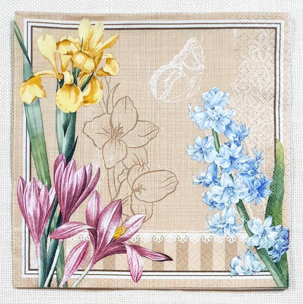 Decoupage Napkin - (DN-8493) - Spring Scene