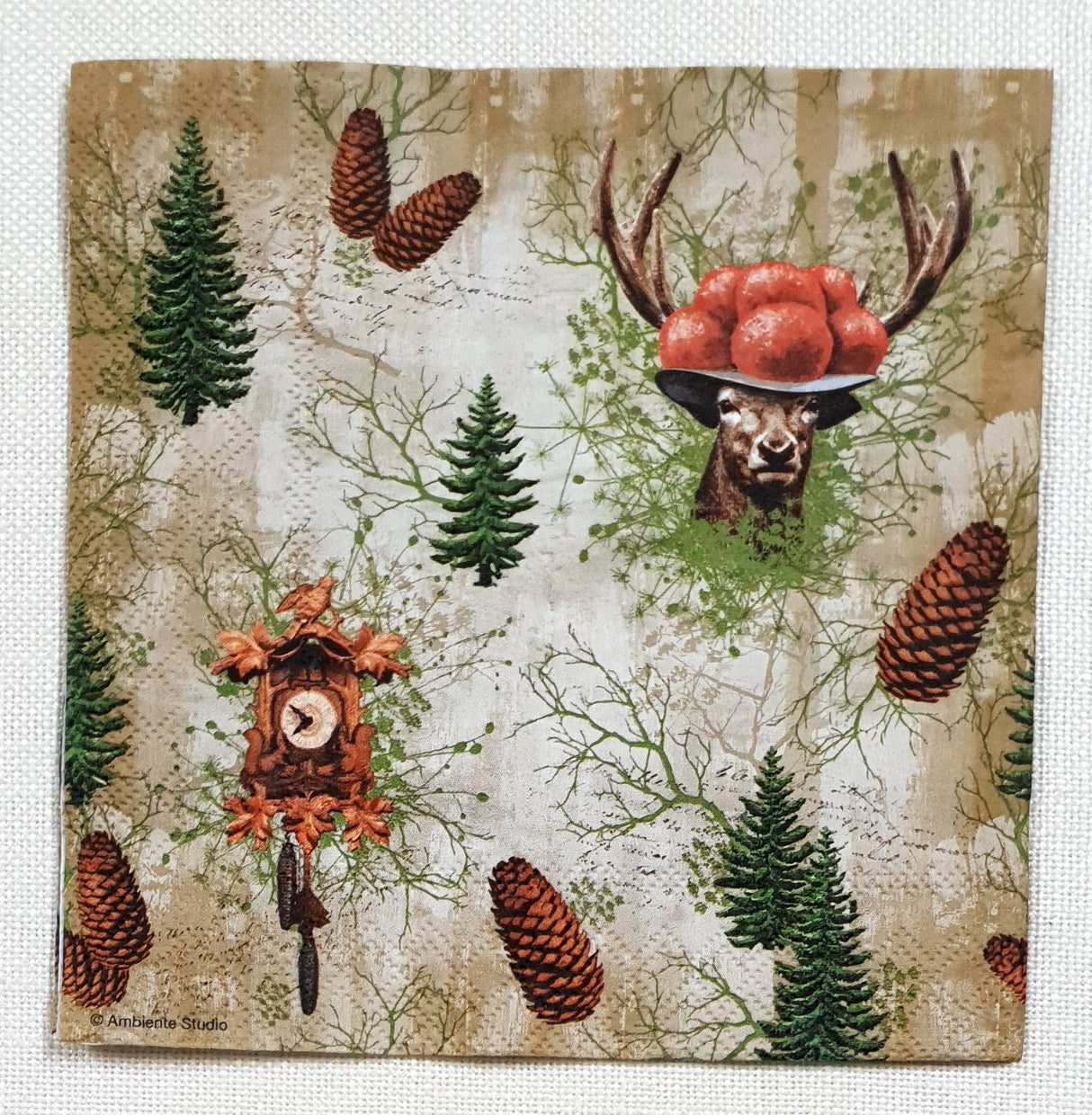 Decoupage Napkin - (DN-8498) - Kuckucksuhr