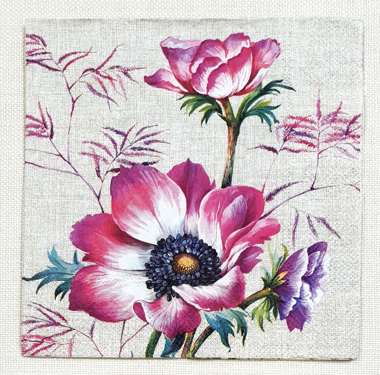 Decoupage Napkin - (DN-8501) - Ava - Linen