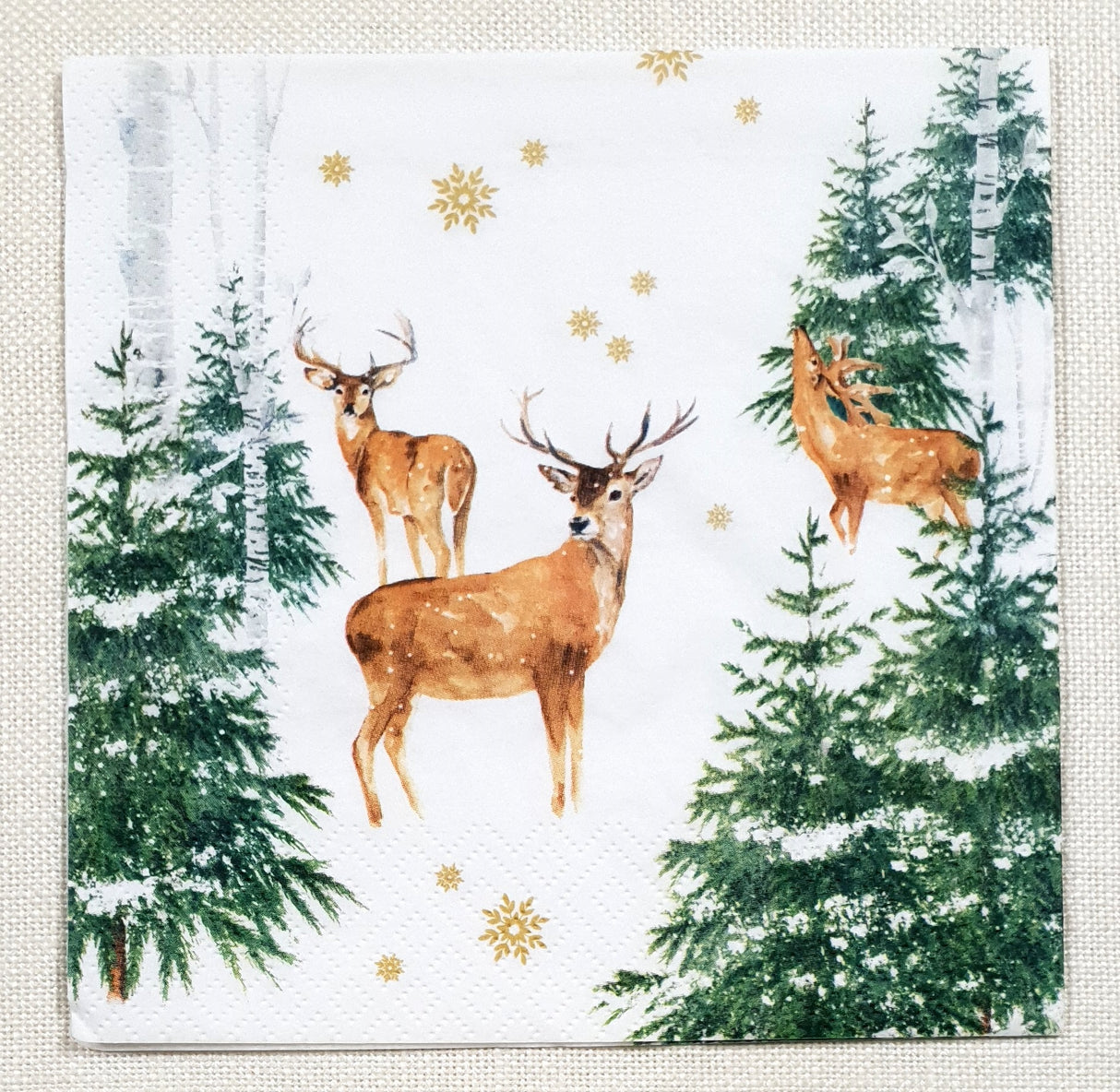 Decoupage Napkin - (DN-8512) - En Forêt d´Hiver