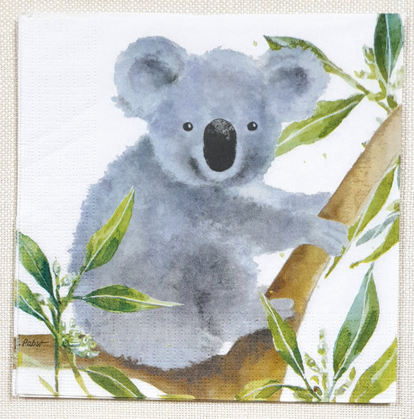 Decoupage Napkin - (DN-8530) - Tropical Koala Bear