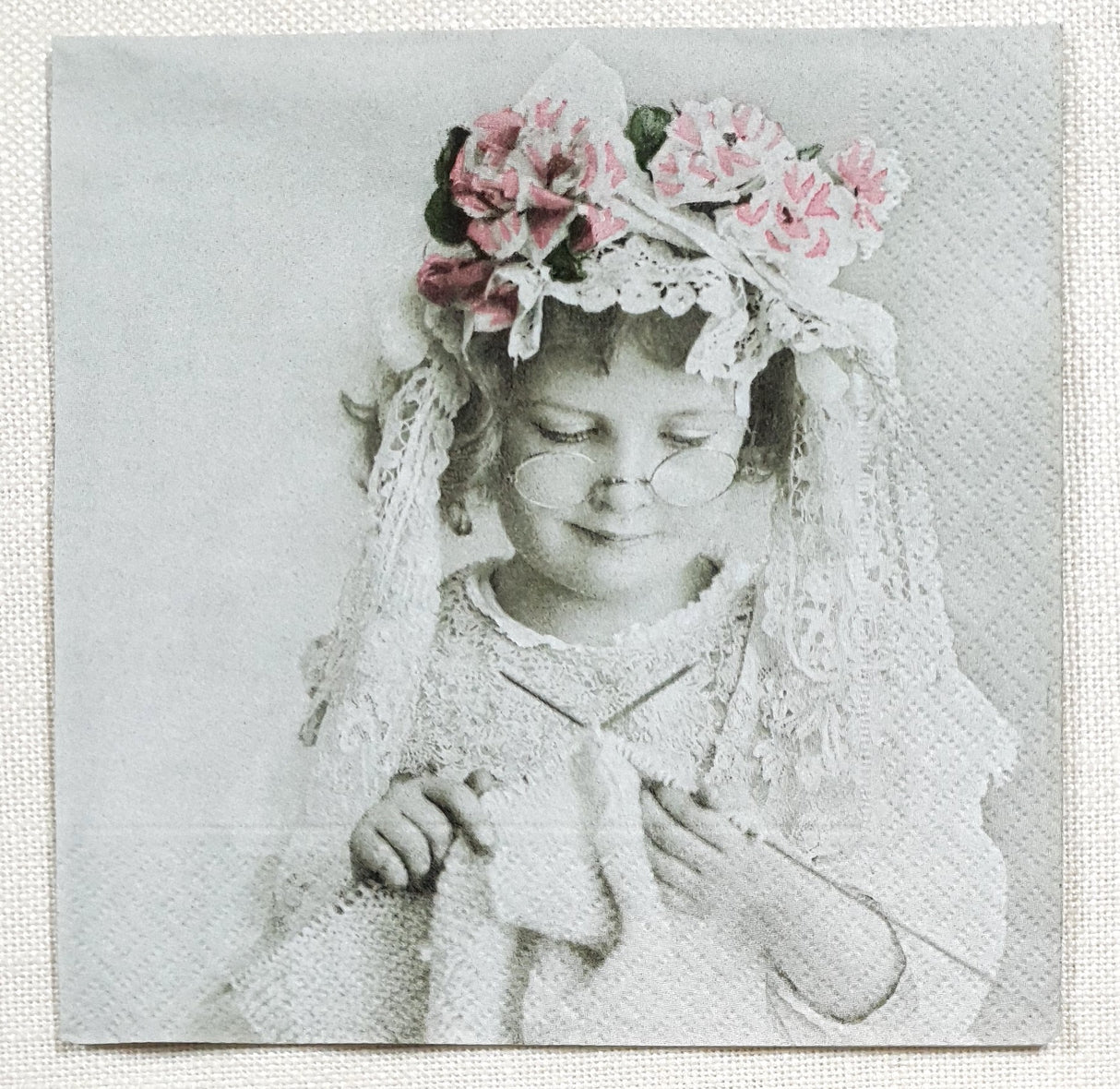Decoupage Napkin - (DN-8607) - Knitting Girl