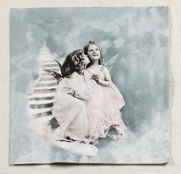 Decoupage Napkin - (DN-8623) - Two Angels