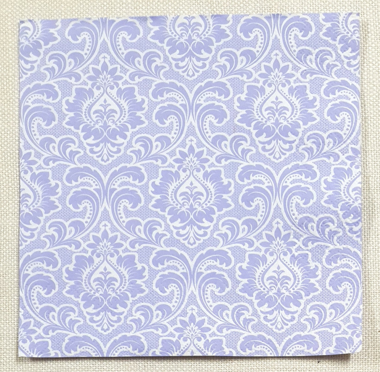 Decoupage Napkin - (DN-8635) - Wallpaper Pattern - Lavender