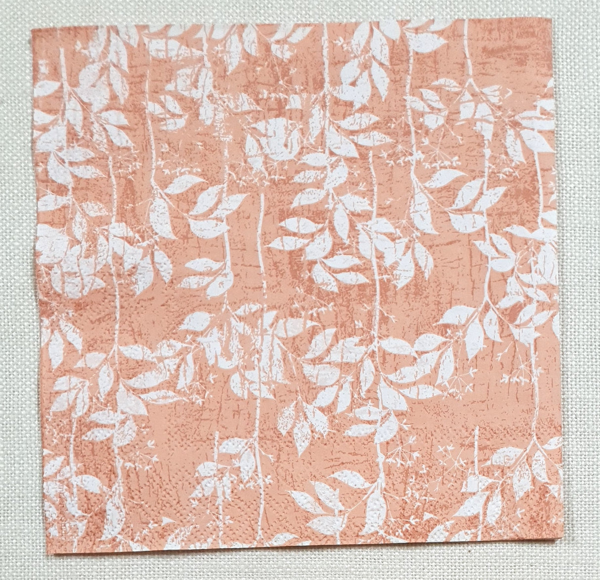 Decoupage Napkin - (DN-8651) - Leaves Pattern - Rose