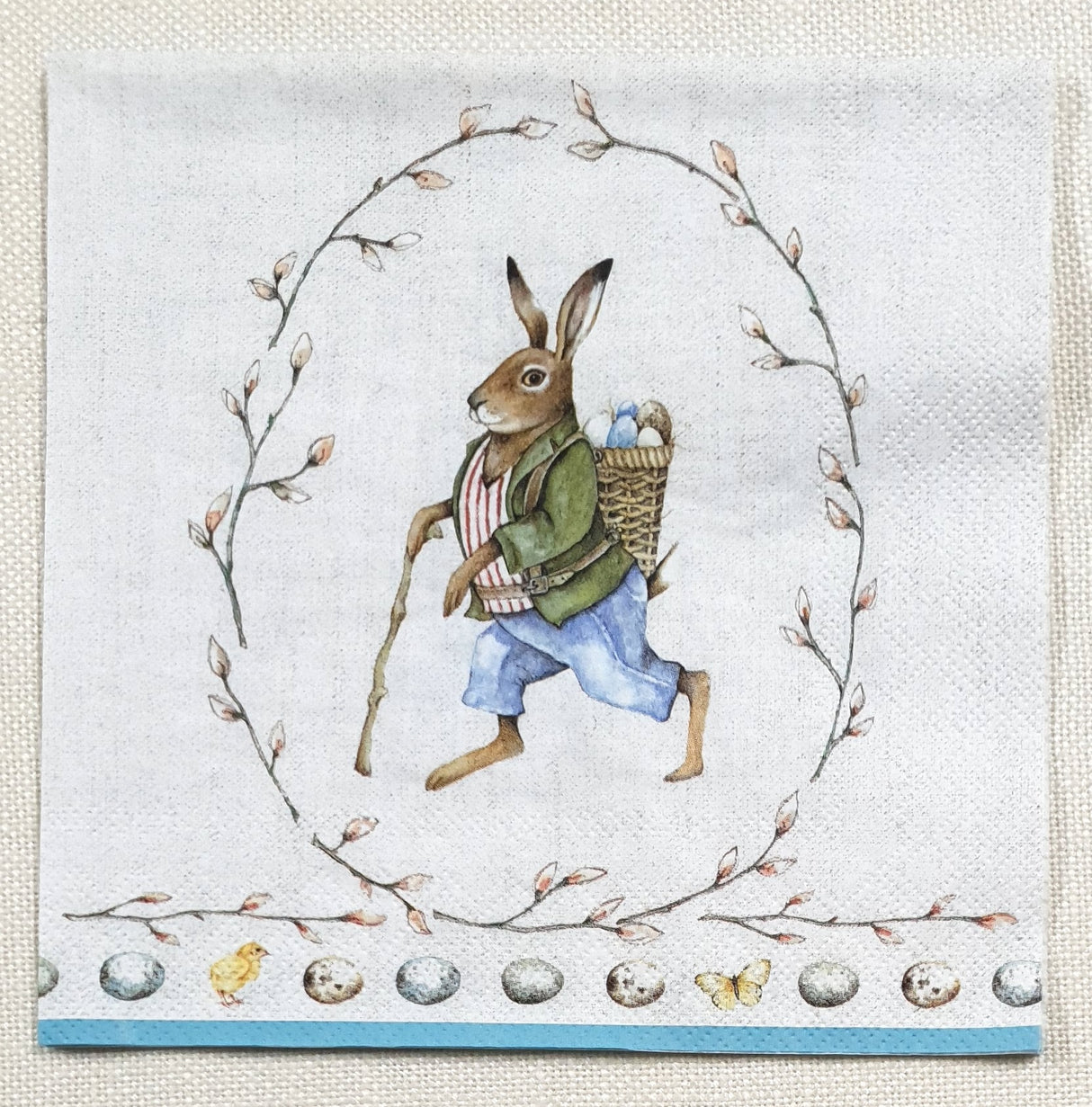 Decoupage Napkin - (DN-8666) - Edward Rabbit