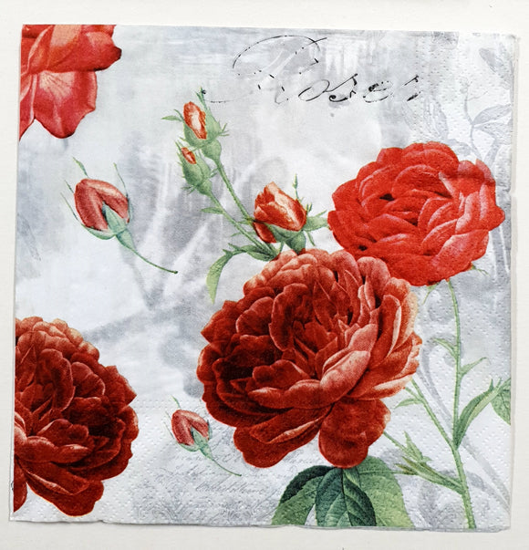 Decoupage Napkin - (DN-8750) - Rose Garden