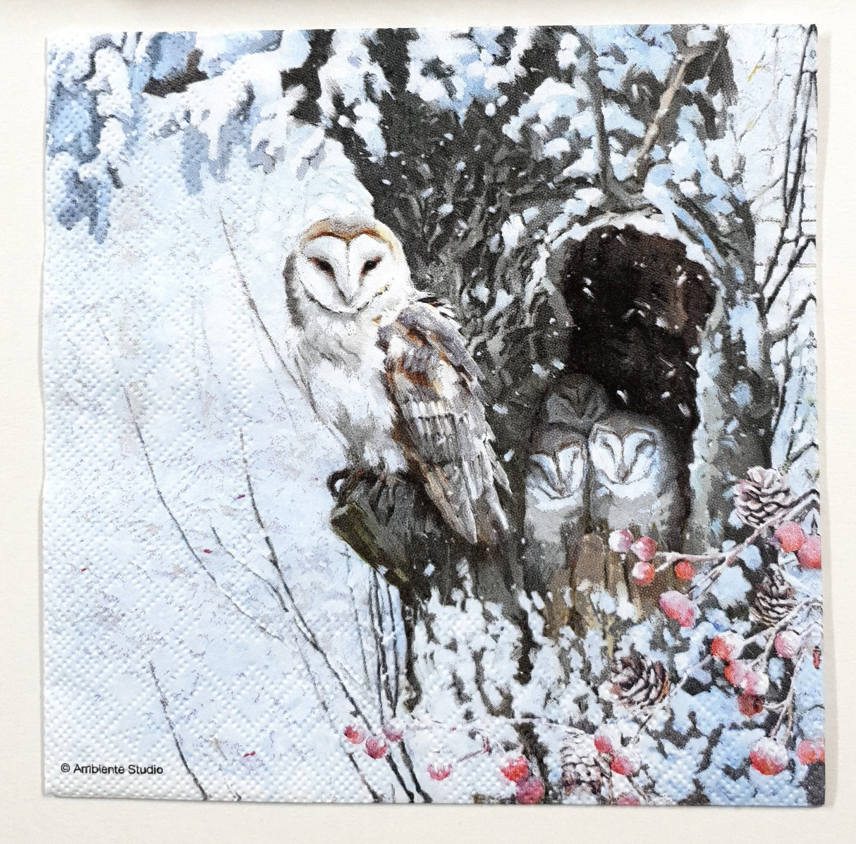 Decoupage Napkin - (DN-8770) - Barn Owl