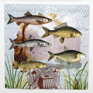 Decoupage Napkin - (DN-8813) - Fish Portrait