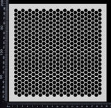 8mm Hexigon - Stencil - 200mm x 200mm