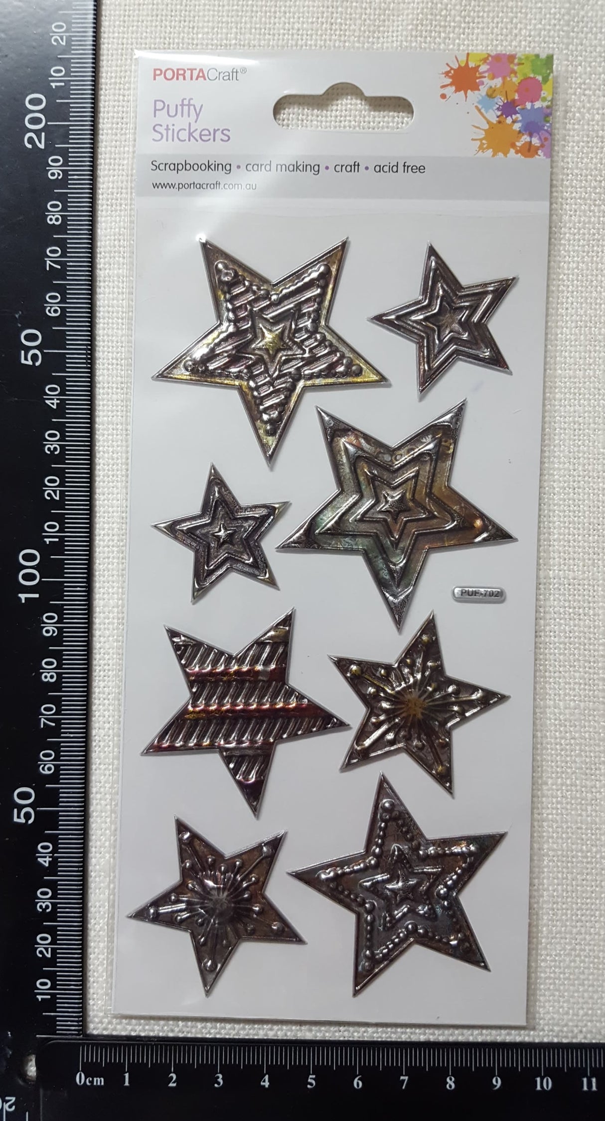 Embossed Stickers - Stars - (ES-1023)