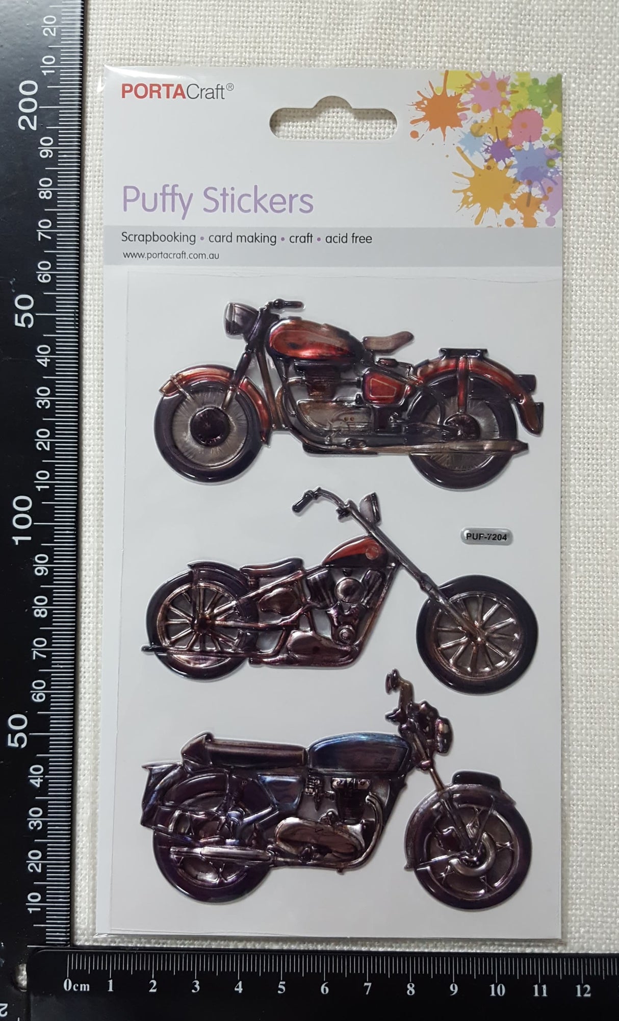 Embossed Stickers - Motorbikes - (ES-1018)