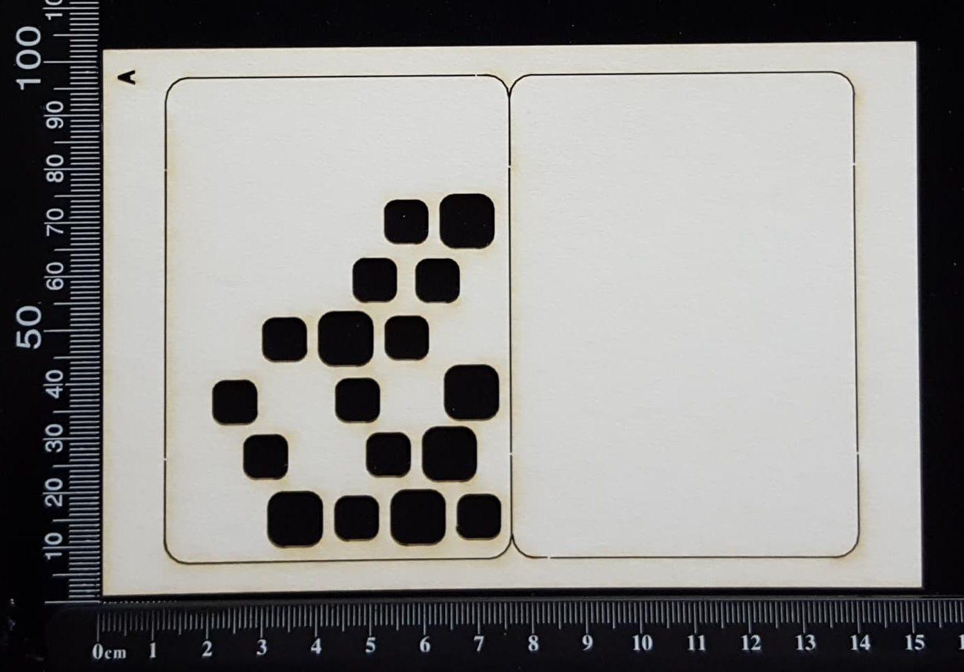 ATC - A - Squares - Layering Set - White Chipboard