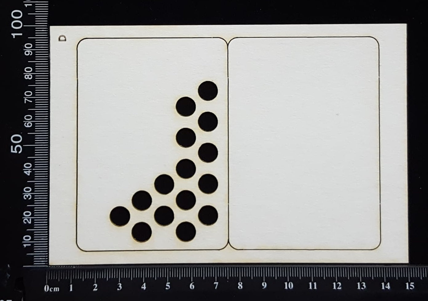 ATC - D - Circles - Layering Set - White Chipboard