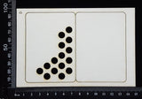 ATC - D - Circles - Layering Set - White Chipboard