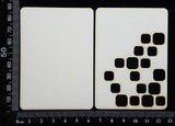 ATC - A - Squares - Layering Set - White Chipboard