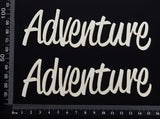 Adventure - A - Set of 2 - Large - White Chipboard