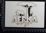 Africa - White Chipboard