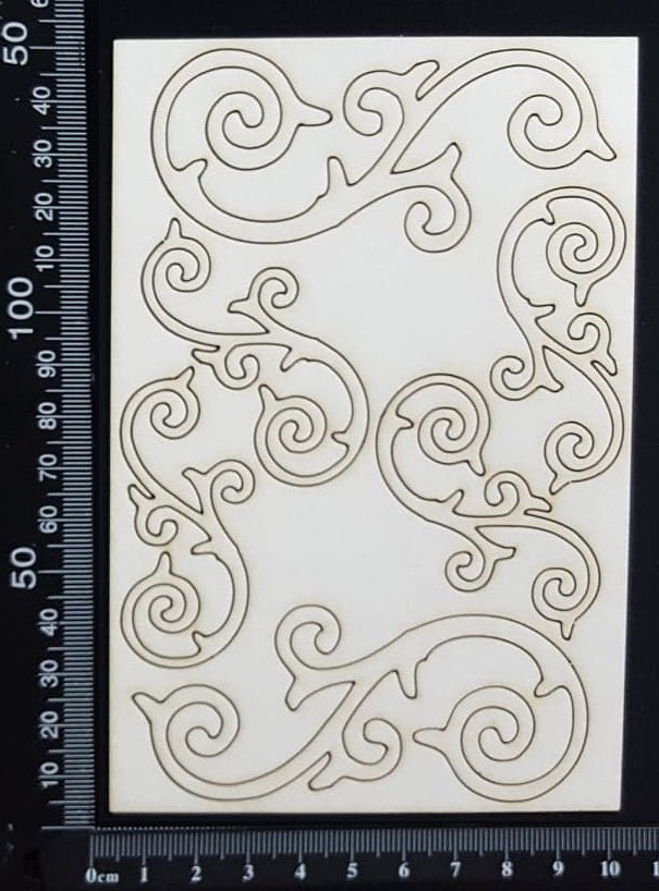 Amanda Flourishes - White Chipboard