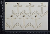 Anchor Set - B - Small - White Chipboard