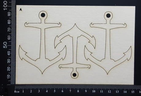 Anchor Set - A - Large - White Chipboard