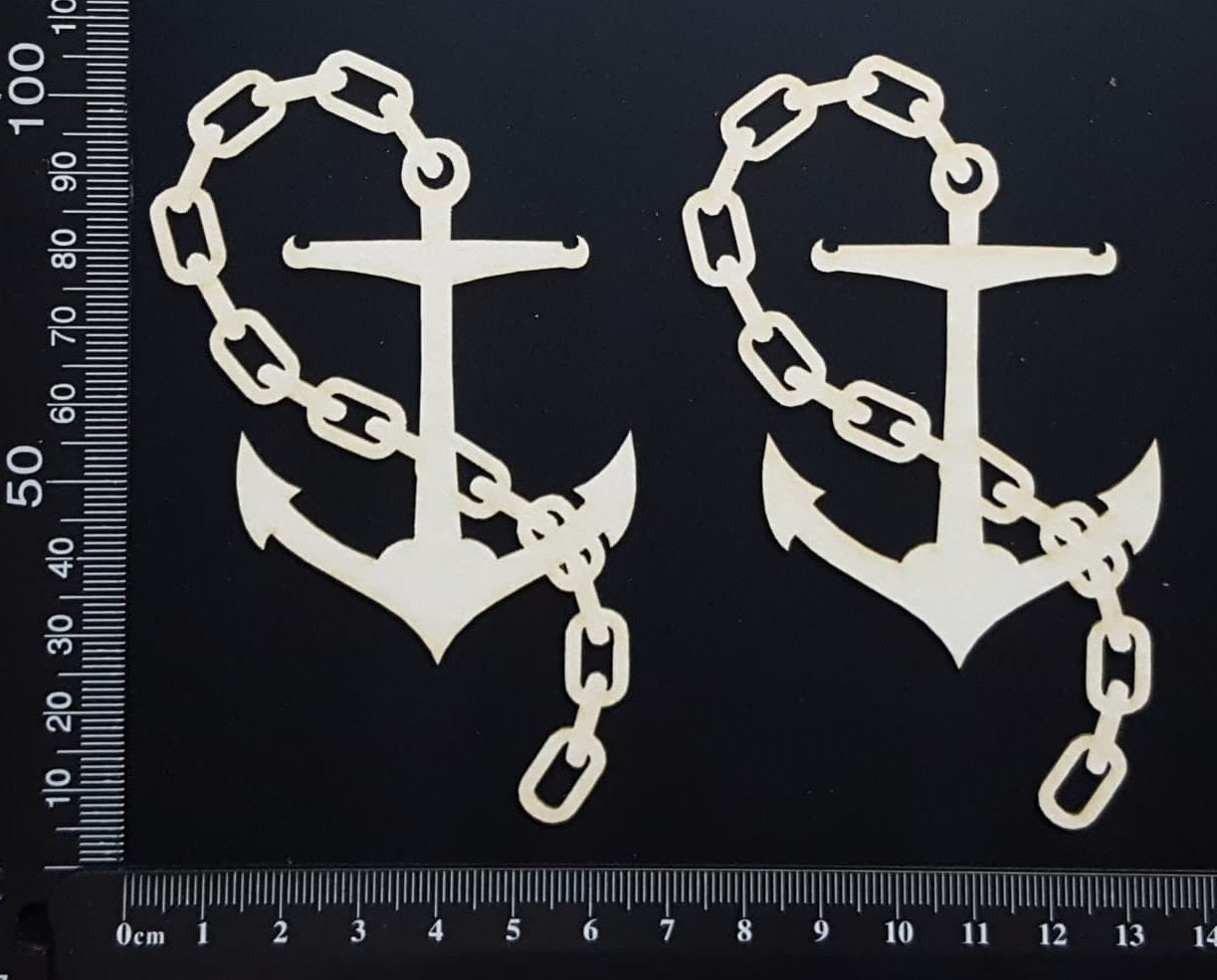 Anchors Set - C - White Chipboard