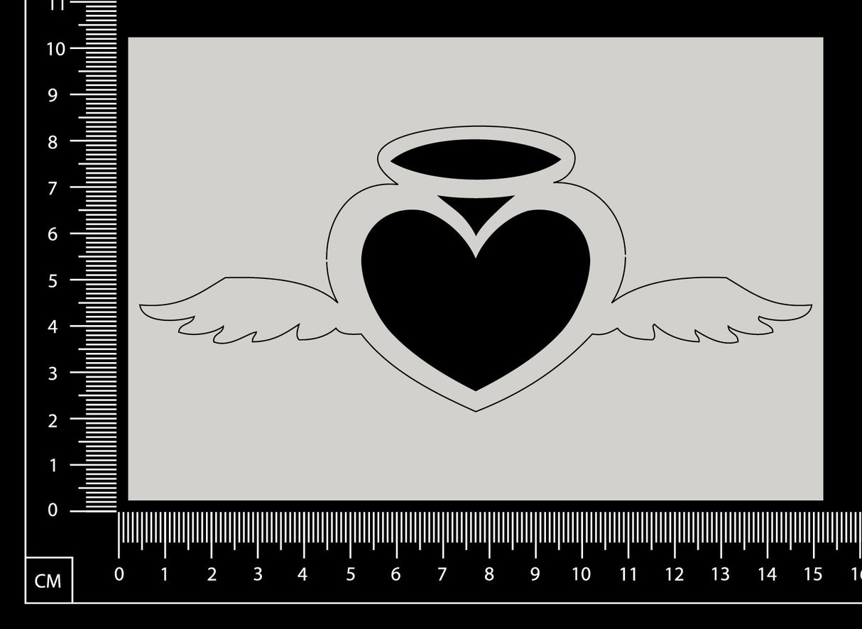 Angel Heart - White Chipboard