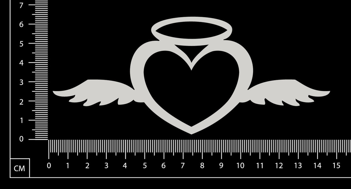 Angel Heart - White Chipboard