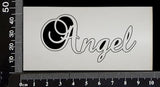Elegant Word - Angel - White Chipboard
