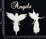 Angels Set - White Chipboard