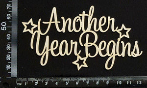 Another Year Begins - White Chipboard