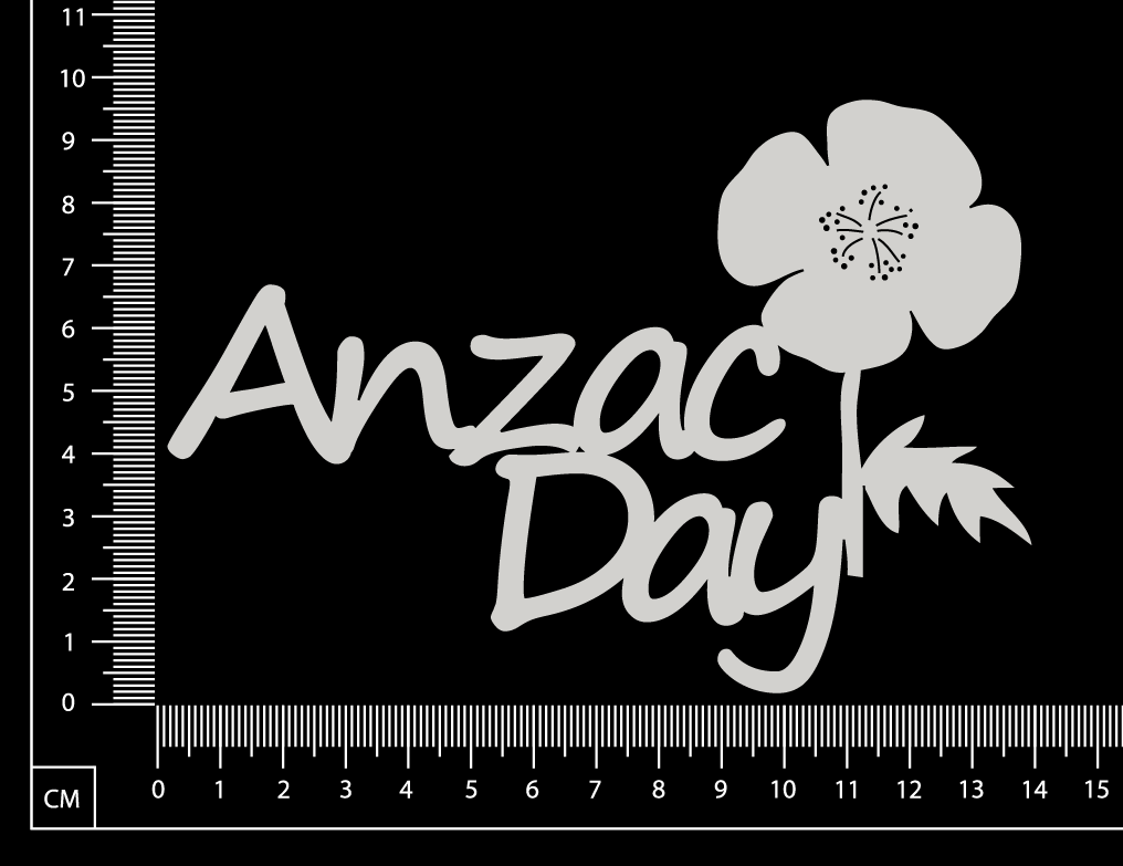 Anzac Day - D - White Chipboard