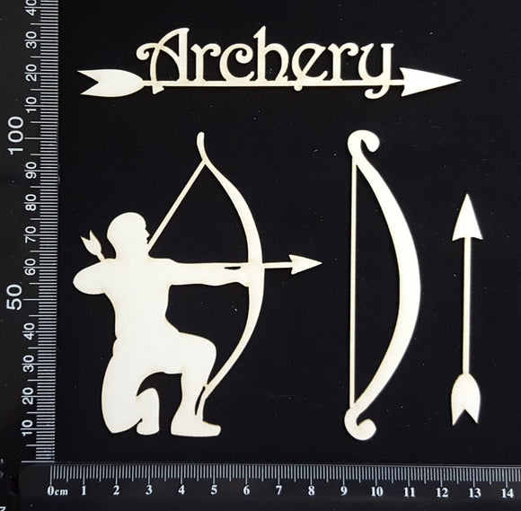 Archery Set - Boy - White Chipboard