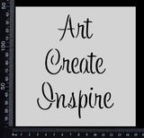 Art Create Inspire - Stencil - 150mm x 150mm