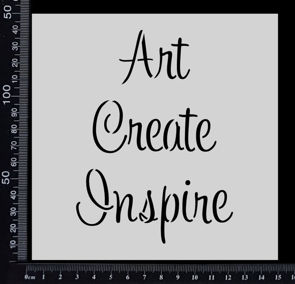 Art Create Inspire - Stencil - 150mm x 150mm