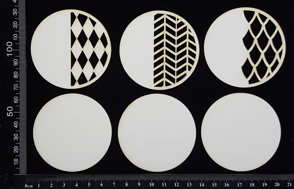 Artist Trading Coin Set - AC - White Chipboard