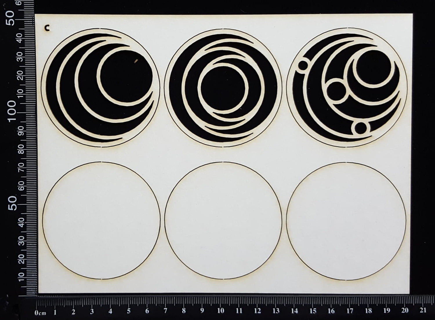 Artist Trading Coin Set - AQ - White Chipboard