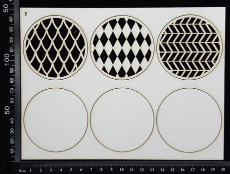 Artist Trading Coin Set - BE - White Chipboard