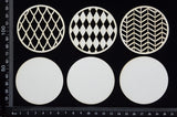Artist Trading Coin Set - BE - White Chipboard