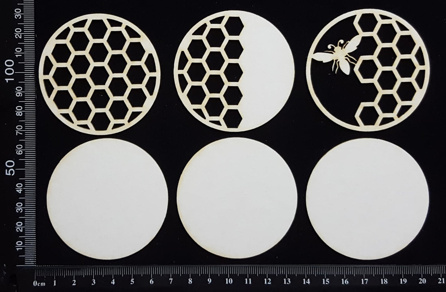 Artist Trading Coin Set - BL - White Chipboard