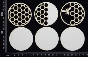 Artist Trading Coin Set - BL - White Chipboard